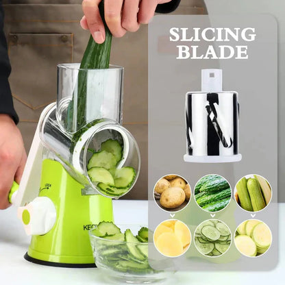 Manual Vegetable Cutter Multifunctional Rotary Slicer